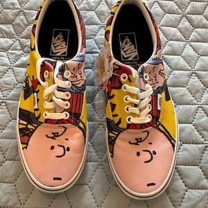 Vans Pink and Yellow Sneakers Vibrant Style